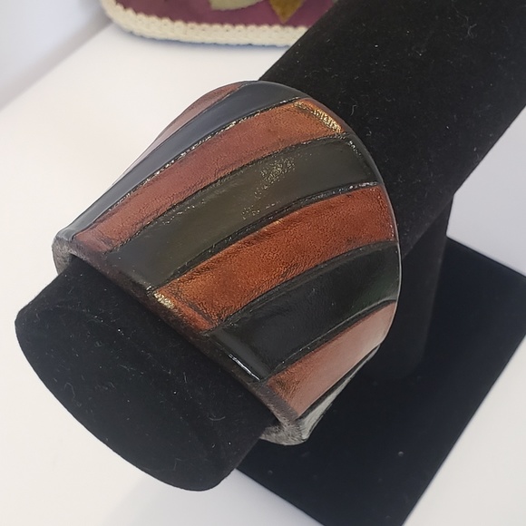 Vintage Jewelry - Vintage Leather Bracelet